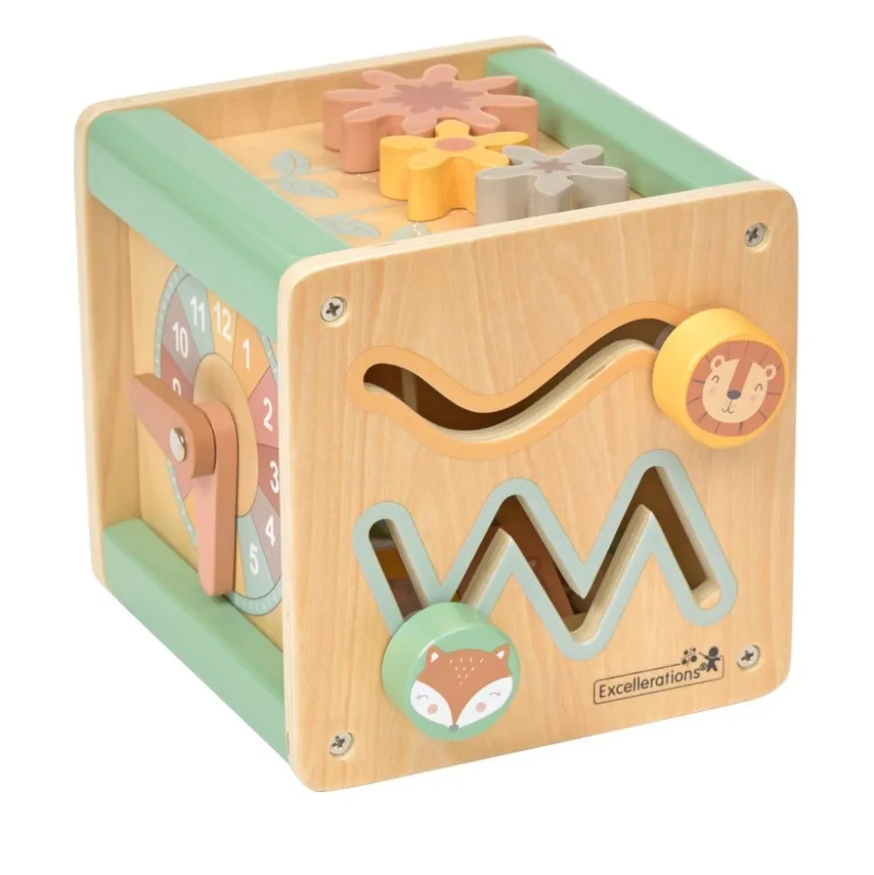 Excellerations® Wooden Activity Box - 6" x 6"