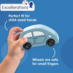 Excellerations® Wooden Cars - Set of 4