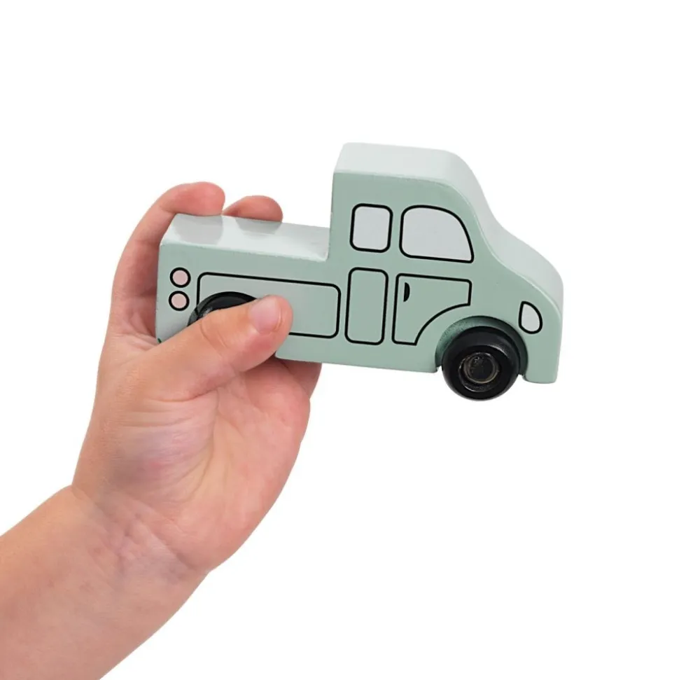 Excellerations® Wooden Cars & Trucks - Set of 4