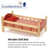 Excellerations® Wooden Doll Bed - 21-3/4"L