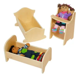 Excellerations® Wooden Doll Furniture Set