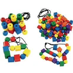 Excellerations® Wooden Lacing Beads - Set of 2