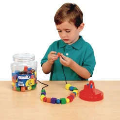 Excellerations® Wooden Lacing Beads - 108 Pieces