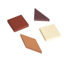 Excellerations® Wooden Pattern Blocks - 44 Pieces
