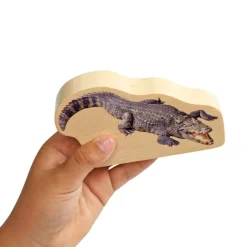 Excellerations® Wooden Photo Blocks Jungle Animals - Set of 6