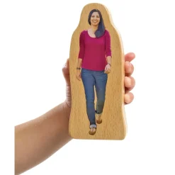 Excellerations® Wooden Photo Blocks Multicultural Families - 28 Pieces