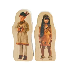 Excellerations® Wooden Photo Blocks Multicultural People Set of 18