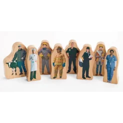 Excellerations® Wooden Photo Blocks Career People - Set of 8