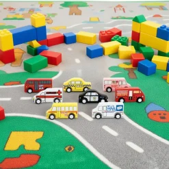 Excellerations® Wooden Play Trucks - Set of 8