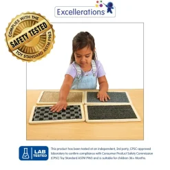 Excellerations® Wooden Sensory Rectangles - Set of 4