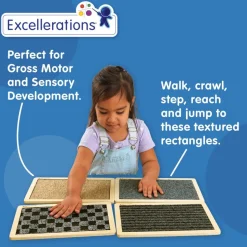 Excellerations® Wooden Sensory Rectangles - Set of 4