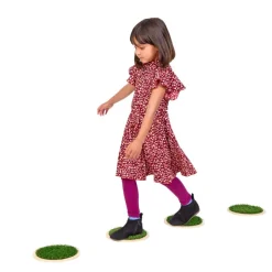 Excellerations® Wooden Sensory Grass Stepping Stones - Set of 4