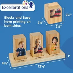 Excellerations® Wooden Stack and Build Toddler Emotions Puzzle