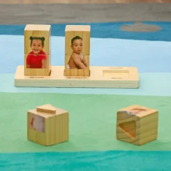 Excellerations® Wooden Stack and Build Toddler Emotions Puzzle