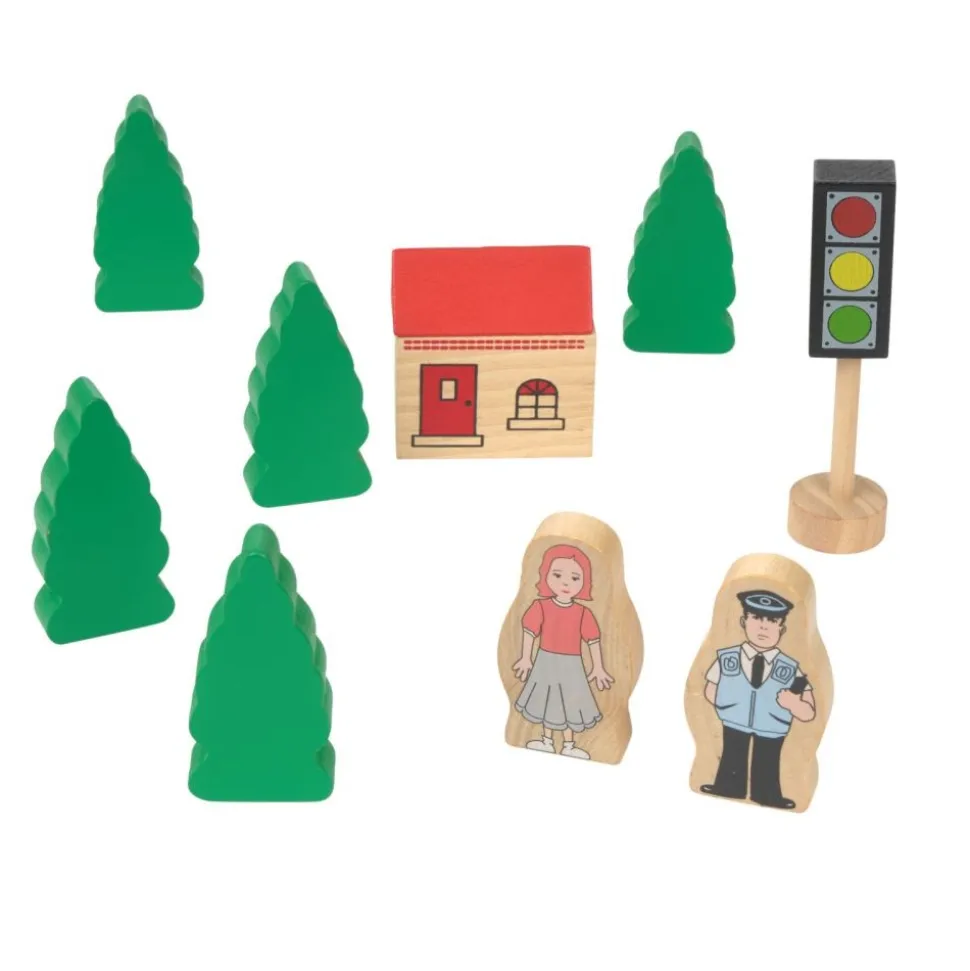 Excellerations® Wooden Track & Train Set - 40 Pieces