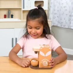 Excellerations® Woodland Wooden Coffee Maker Play Set