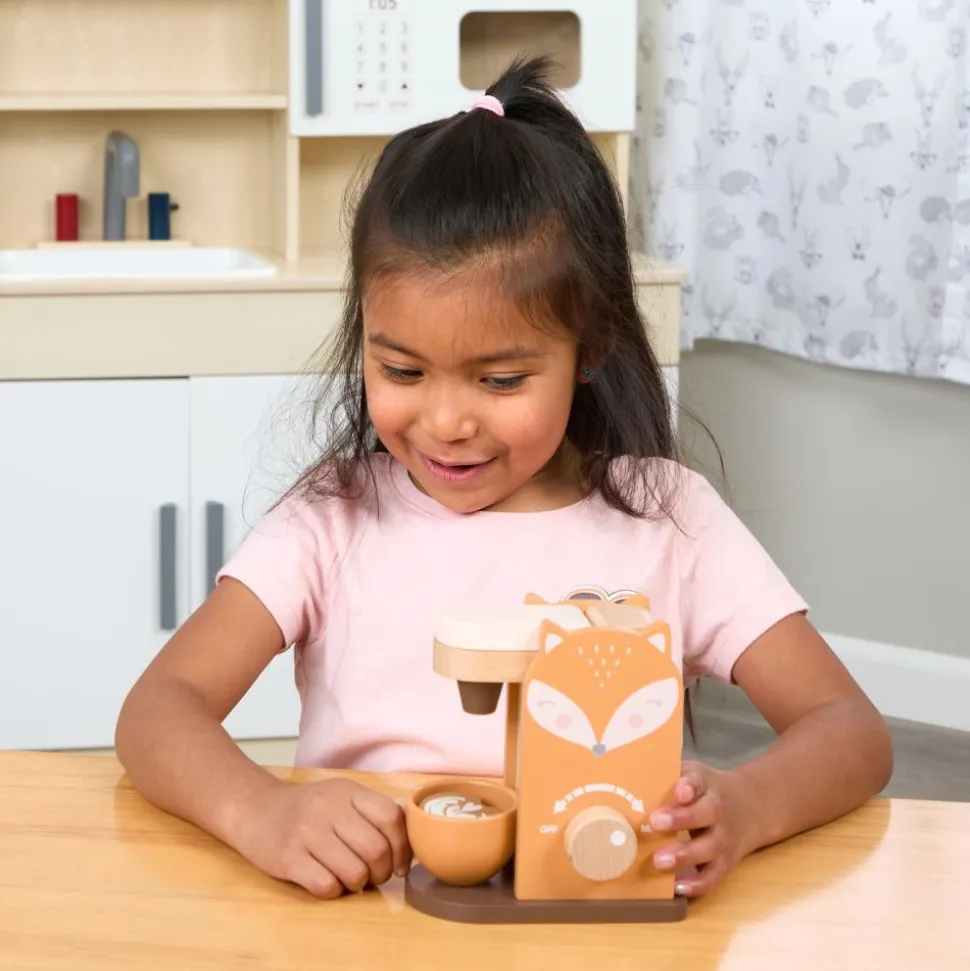 Excellerations® Woodland Wooden Coffee Maker Play Set
