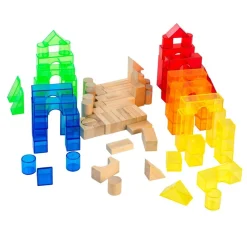 Excellerations® Wood & Light Blocks - 200pcs