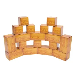 Excellerations® Wood-Look Blocks Set of 18