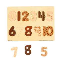 Excellerations® WoodWonders™ Shapes and Numbers Puzzles Natural - Set of 2