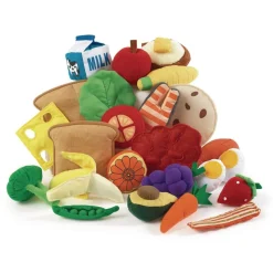 Excellerations® Yummy Plush Pretend Play Food - 25 Pieces