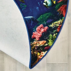 Explore the Ocean 6' Round Pixel Perfect Carpet