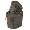 Extra Large Wicker Oval Baskets - Set of 3