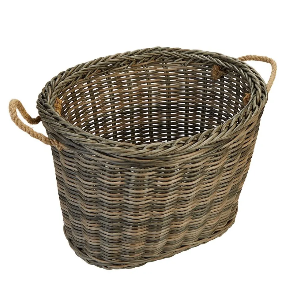 Extra Large Wicker Oval Baskets - Set of 3
