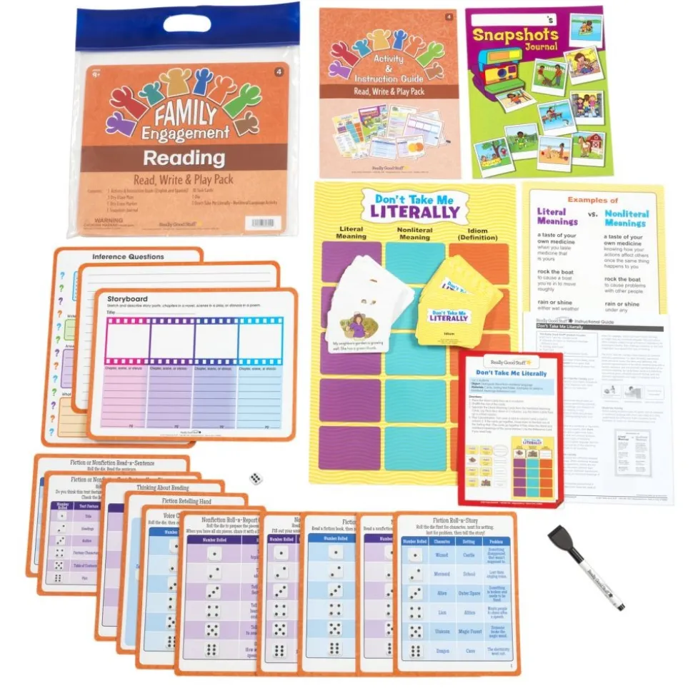 Family Engagement Reading - Read, Write and Play Pack - Fourth Grade