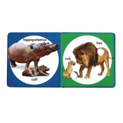 Felt Zoo Set with Books - 4 items, 64 pieces