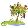 Five Monkeys Sitting in the Tree Felt Set