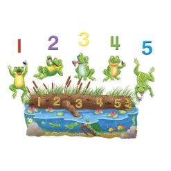Five Speckled Frogs Felt Set