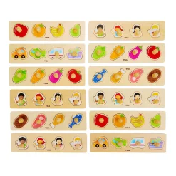 Flat Puzzle - 12 Piece Set with Storage Shelf