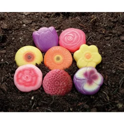Flower Sensory Stones - 8pcs