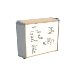 Flowform® Straight Storage with Whiteboard Back Panel