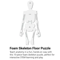 Foam Skeleton Floor Puzzle - 15 Pieces