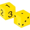 Foam Spot and Number Dice - 48 foam dice