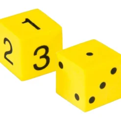 Foam Spot and Number Dice - 48 foam dice
