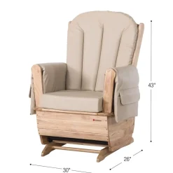 Foundations® SafeRocker Glider, Tan Vinyl Cushion