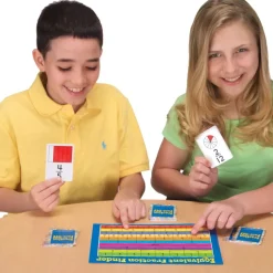 Fraction Faceoff Numeracy Center with Storage Bag - Grab and Go Learning Pack - Children Build Fraction Fluency By Comparing Common Fractions - Grades 3-5