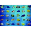 Friendly Fish Seating 6' x 9' Rectangle Pixel Perfect Carpet