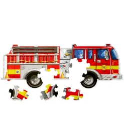 Giant Fire Truck Floor Puzzle