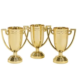 8 GOLD TROPHY CUPS