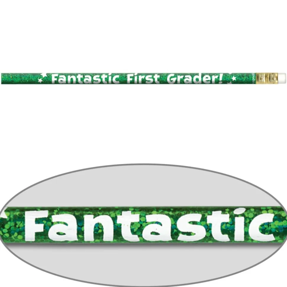 Grade-Specific Welcome Pencils - 12 Pencils for K, 1st, 2nd or 3rd Grade