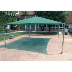 Green Stand Alone Shade Structure 20 x 24