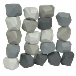 Grey Bioplastic Boulders - Set of 20