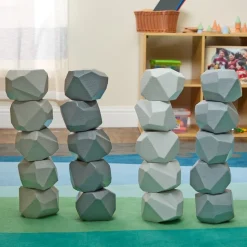 Grey Bioplastic Boulders - Set of 20
