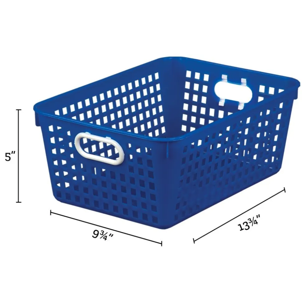 Group Colors For 6 - Book Baskets, Large - 6 baskets