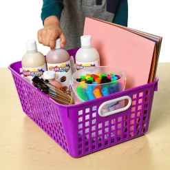 Group Colors For 6 - Book Baskets, Large - 6 baskets