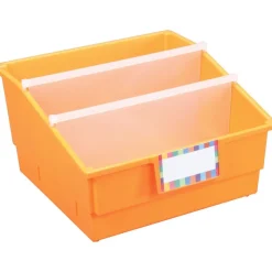 Group Colors For 6 - Picture Book Bins With Dividers - 6 bins